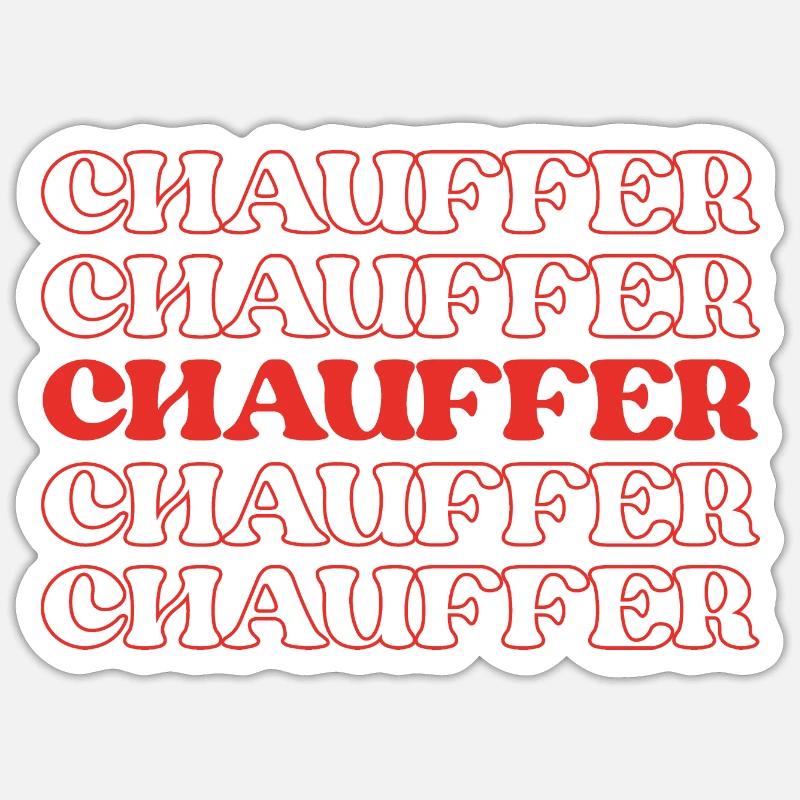 Chauffer Driver Private Driver Personal Driver Sticker size S (10 x 10 cm)