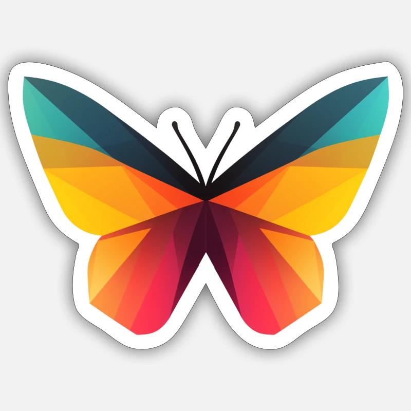 Papillon Sticker taille S (10 x 10 cm)