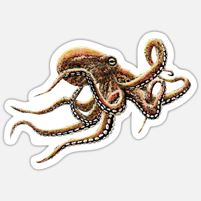 PIEUVRE - Sticker taille S (10 x 10 cm) - blanc mat