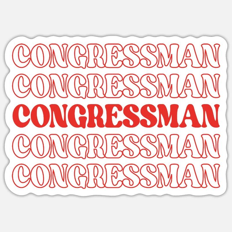 Congressman Representative Legislator Lawmaker Sticker size S (10 x 10 cm)