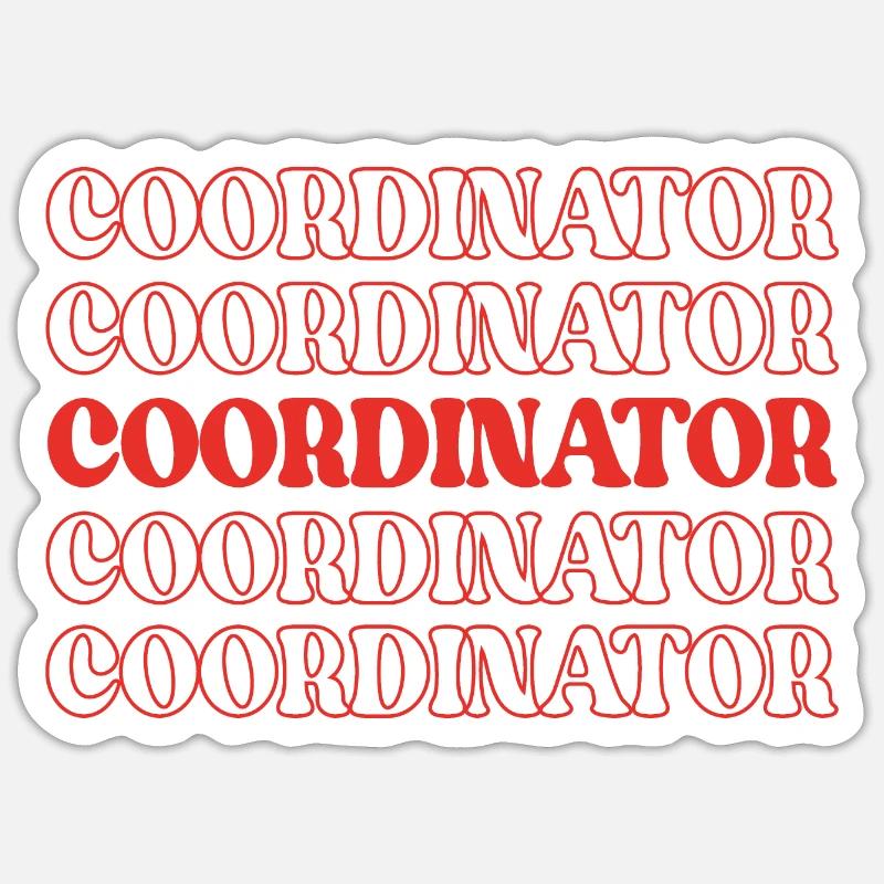 Coordinator Organizer Planner Arranger Scheduler Sticker size S (10 x 10 cm)