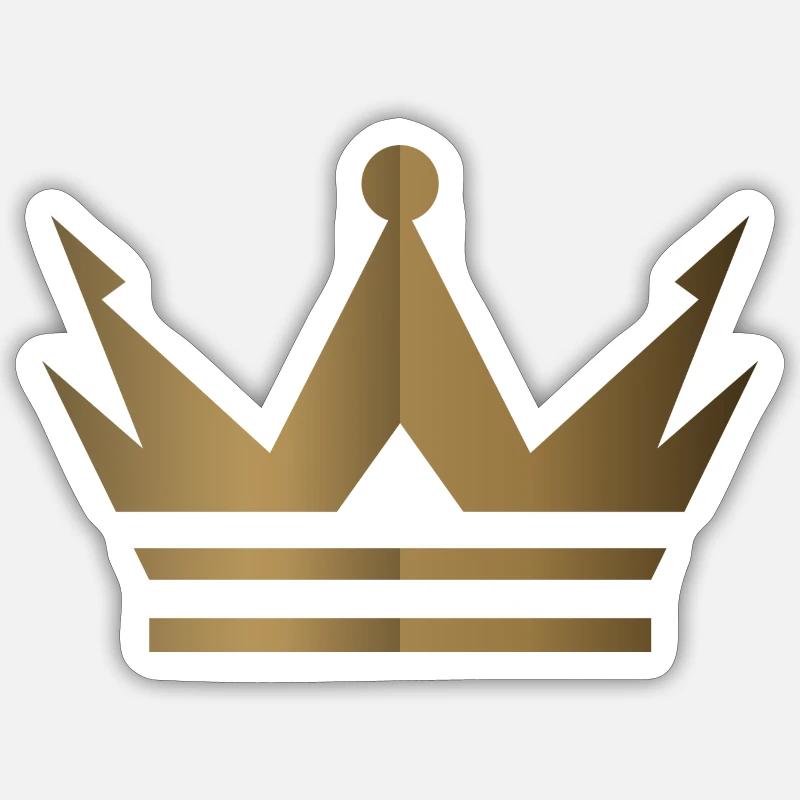 Crown Logo - Sticker size S (10 x 10 cm) - white matte
