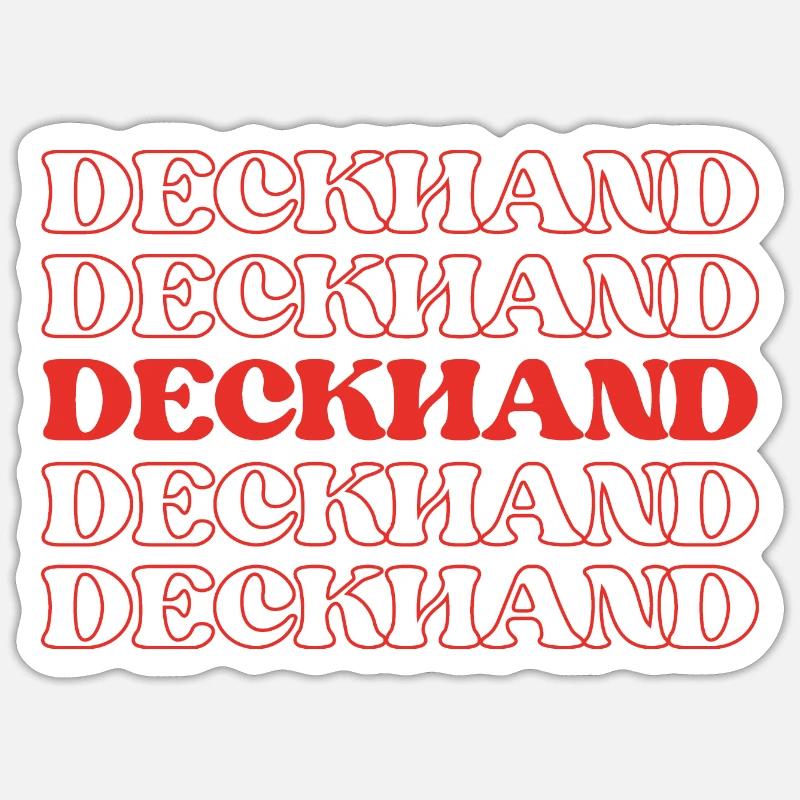 Matrose Matrose Schiffskamerad Schiffsarbeiter - Sticker Größe S (10 x 10 cm) - Mattweiß