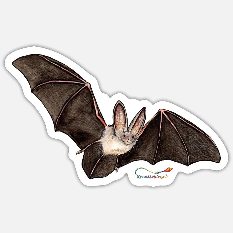 Mouse ear, a bat Sticker size S (10 x 10 cm)