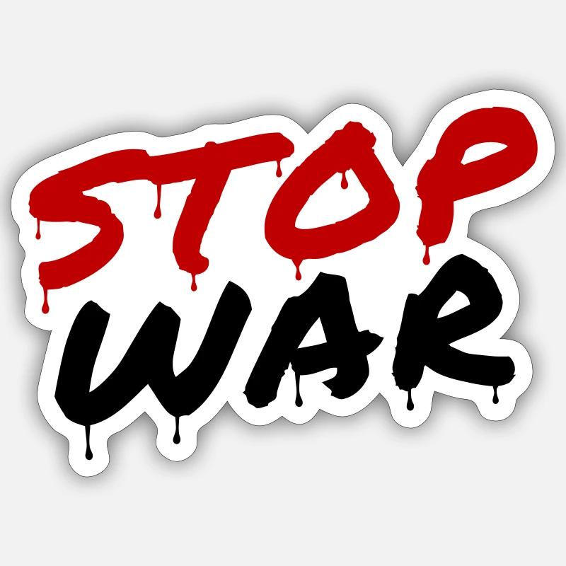 STOP WAR Sticker size S (10 x 10 cm)