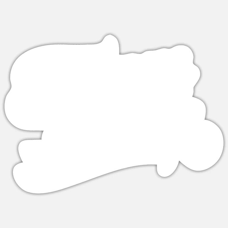 Team Aesh cadeau - Sticker taille S (10 x 10 cm) - blanc mat