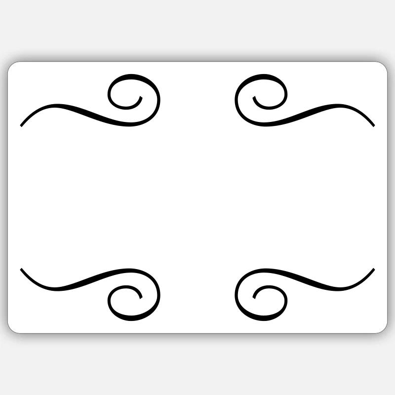 Embellishment Ornament Your text can be personalized Sticker size S (10 x 10 cm)