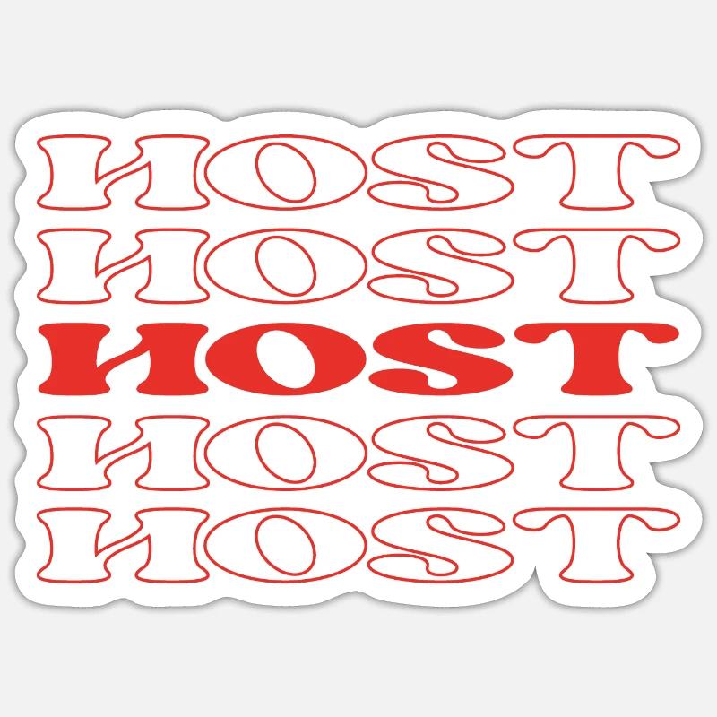 Animateur Présentateur Présentateur Présentateur Conférencier Diffuseur Sticker taille S (10 x 10 cm)