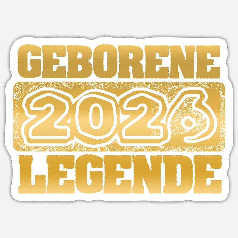 Geschenkidee 2026 - Sticker Größe S (10 x 10 cm) - Mattweiß