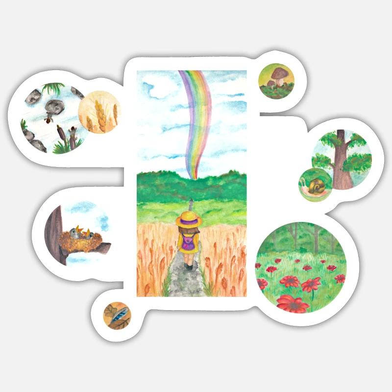 Kleines Abenteuer Sticker Größe S (10 x 10 cm)