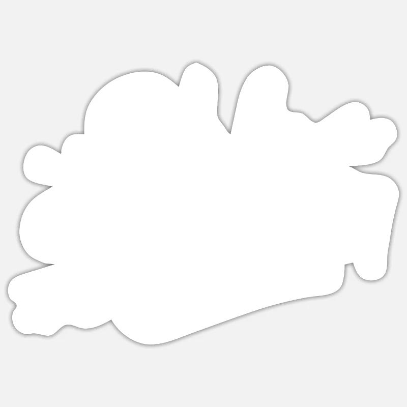 Oh la boulette! - Sticker taille S (10 x 10 cm) - blanc mat