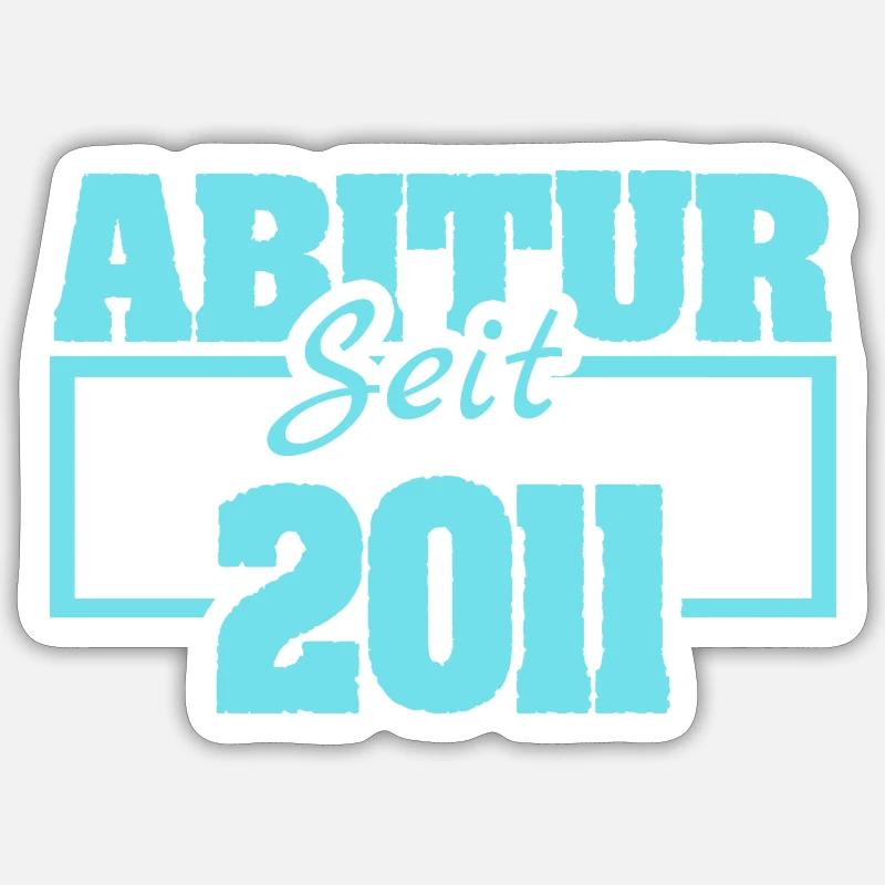 2011 - Sticker Größe S (10 x 10 cm) - Mattweiß
