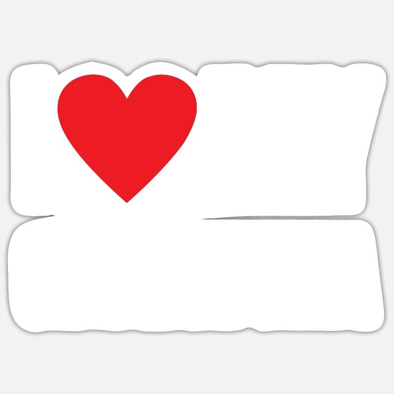 J’aime ma grand-mère - Sticker taille S (10 x 10 cm) - blanc mat