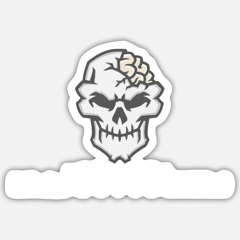 Brainstorming - Sticker taille S (10 x 10 cm) - blanc mat