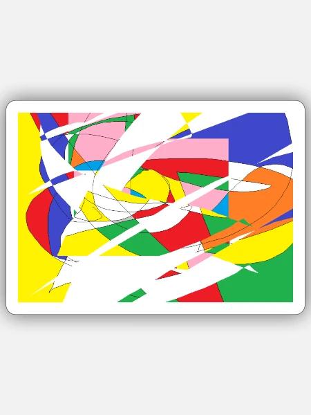  - Sticker size S (10 x 10 cm) - white matte