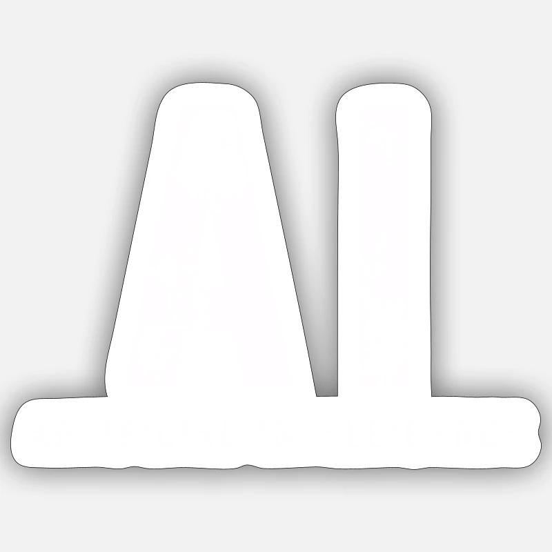 AI Artificial Intelligence Sticker size S (10 x 10 cm)