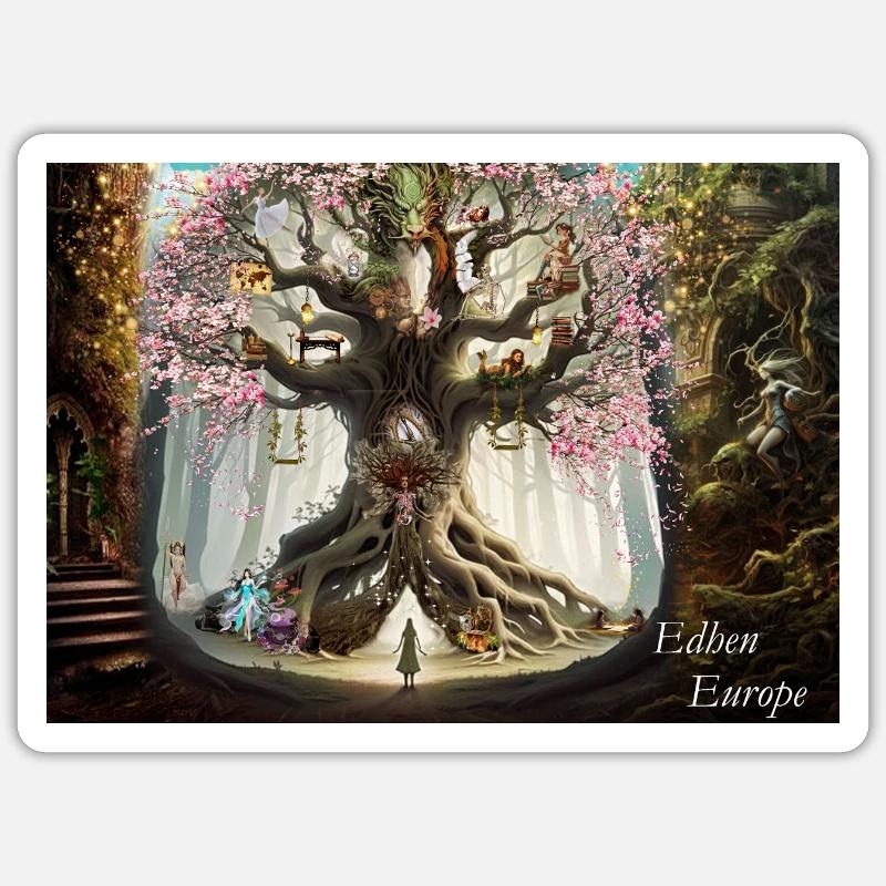 Baumdrache Sticker Größe S (10 x 10 cm)