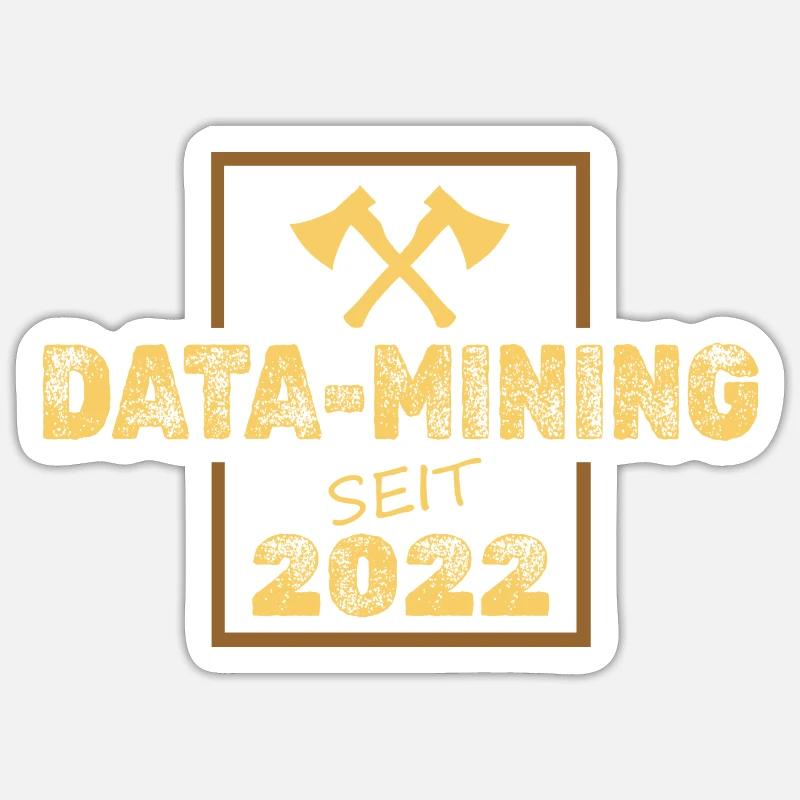 Exploitation minière 2022 - Sticker taille S (10 x 10 cm) - blanc mat