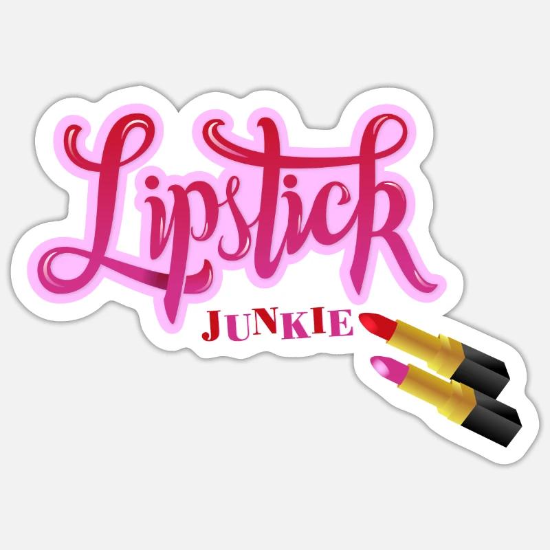 Lipstick in love Sticker size S (10 x 10 cm)