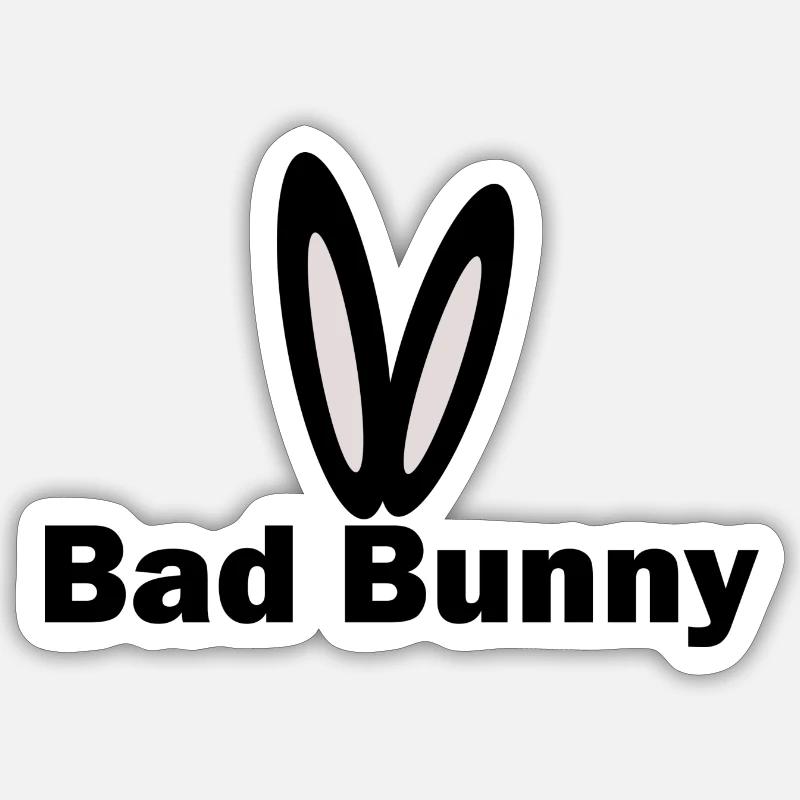 Bad Bunny Sticker Größe S (10 x 10 cm)