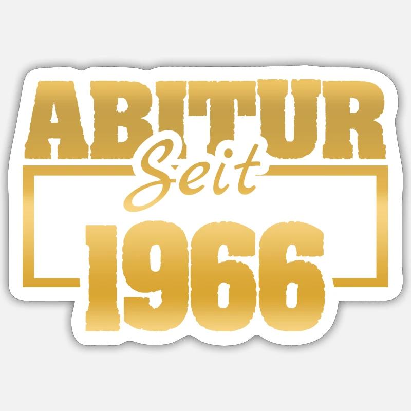 1966 - Sticker size S (10 x 10 cm) - white matte