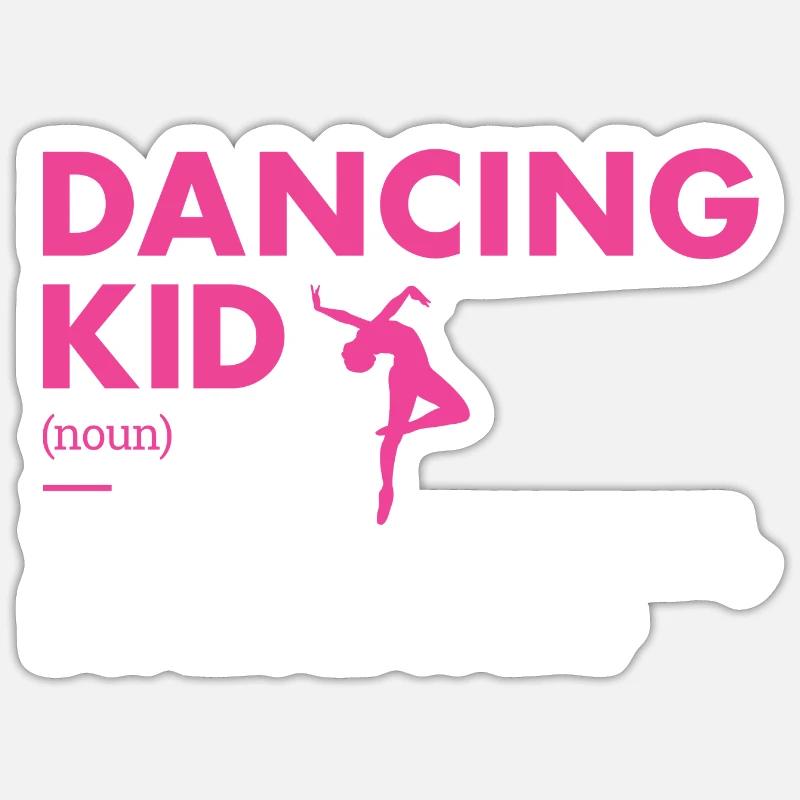 Dancer Kid Definition Dancing - Sticker Größe S (10 x 10 cm) - Mattweiß