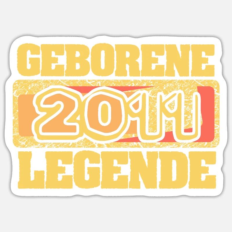 2011 - Sticker size S (10 x 10 cm) - white matte