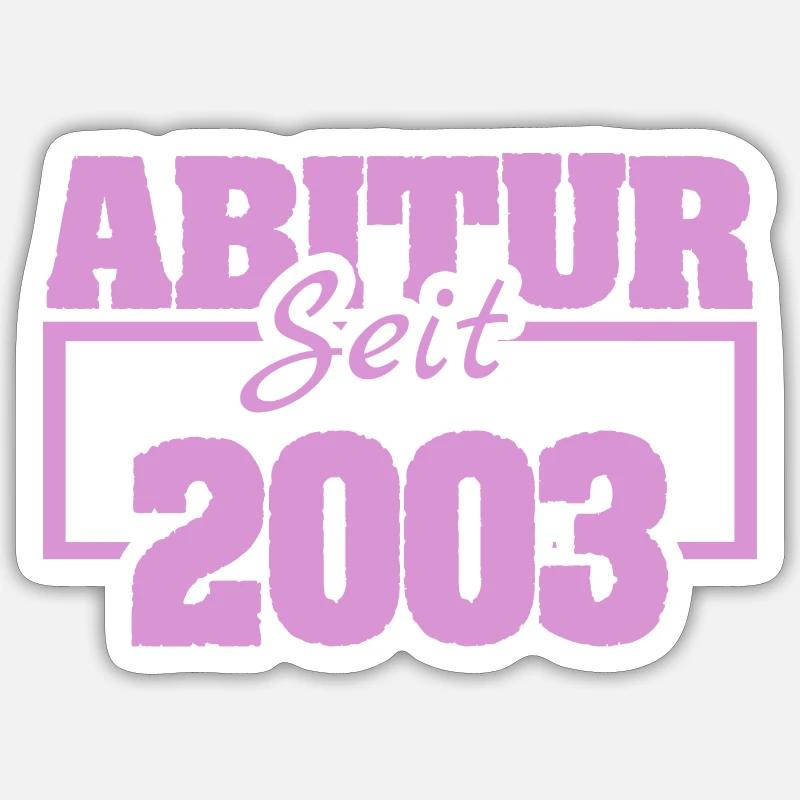 2003 - Sticker Größe S (10 x 10 cm) - Mattweiß