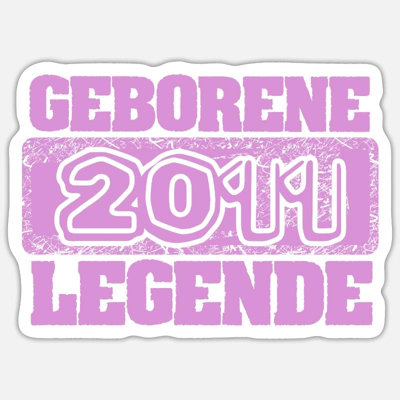2011 - Sticker taille S (10 x 10 cm) - blanc mat