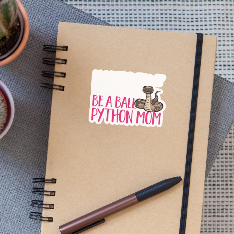 Ball Python Schlange Königspython Sticker Größe S (10 x 10 cm)