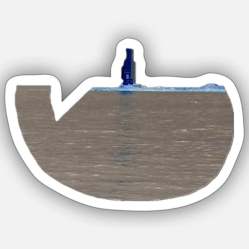 Was_Wal - Sticker size S (10 x 10 cm) - white matte