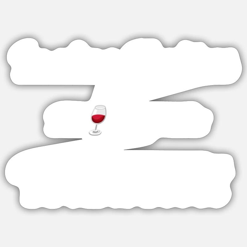 In vino Veritas Sticker Größe S (10 x 10 cm)