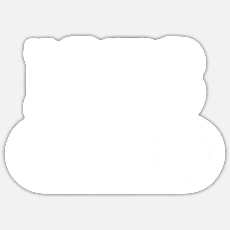 1973 1973 - Sticker taille S (10 x 10 cm) - blanc mat