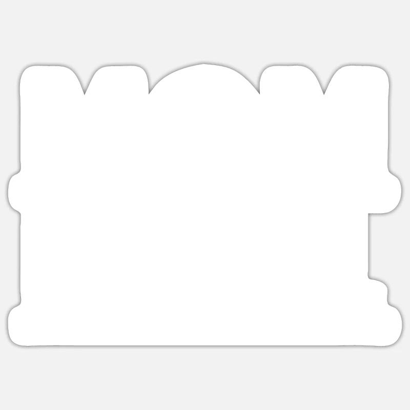MAMAN N° 1 - Sticker taille S (10 x 10 cm) - blanc mat