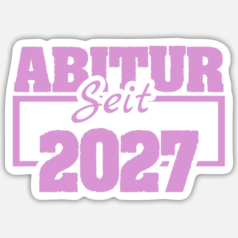 2027 - Sticker taille S (10 x 10 cm) - blanc mat