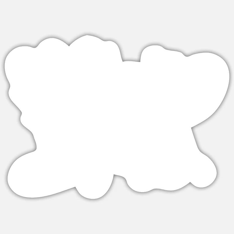 BIGUP Graffiti - Sticker size S (10 x 10 cm) - white matte