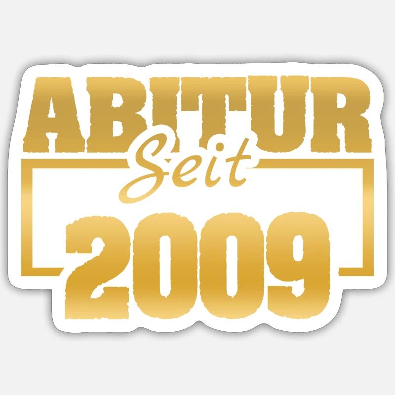 2009 - Sticker size S (10 x 10 cm) - white matte