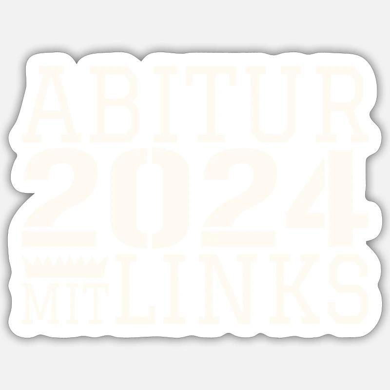 Abi with left hand Sticker size S (10 x 10 cm)