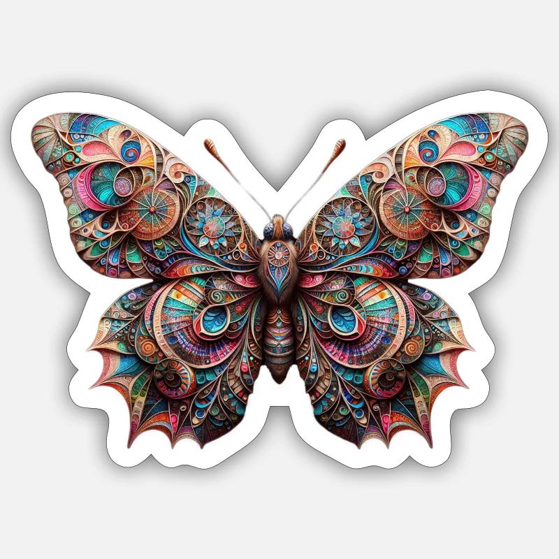 Papillon Sticker taille S (10 x 10 cm)