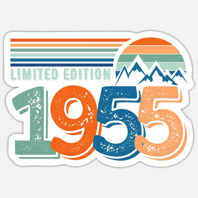 Limited edition 1955 - Sticker taille S (10 x 10 cm) - blanc mat
