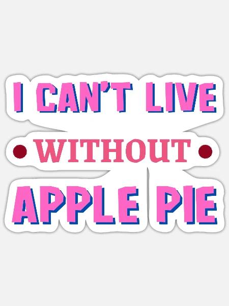 Ofenkuchen - Sticker Größe S (10 x 10 cm) - Mattweiß