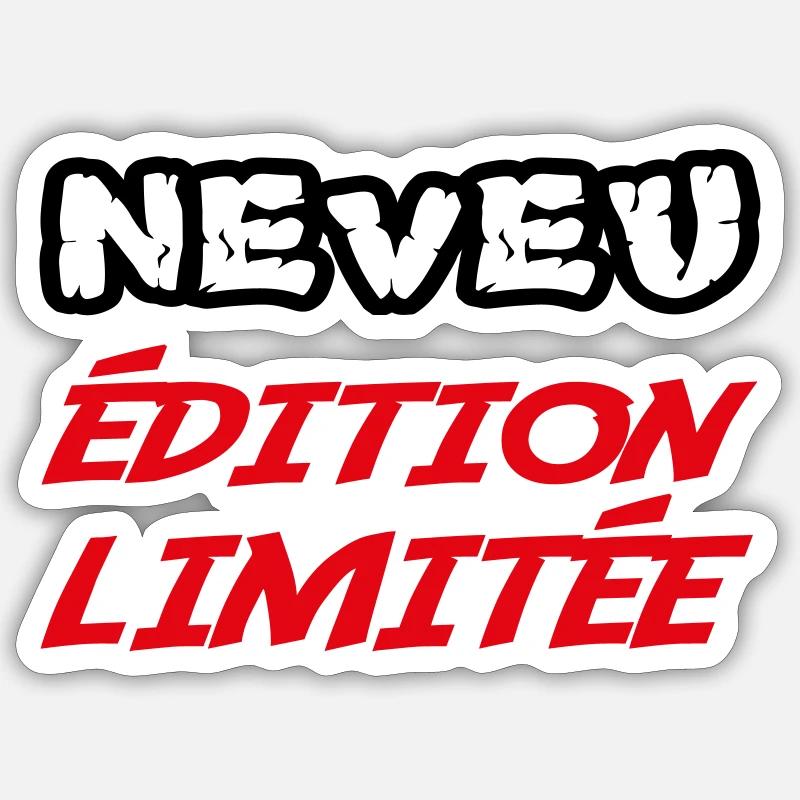 NEVEU édition limitée - Sticker taille S (10 x 10 cm) - blanc mat