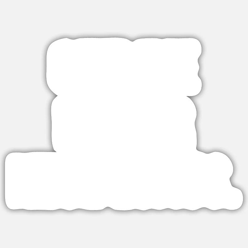 Offline ist der neue Luxus - Sticker Größe S (10 x 10 cm) - Mattweiß
