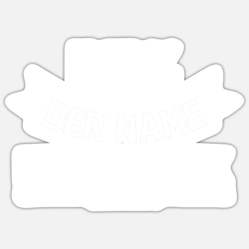 First name Dirk - Sticker size S (10 x 10 cm) - white matte