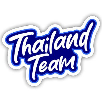 Thailand Team - Sticker size S (10 x 10 cm) - white matte - Front