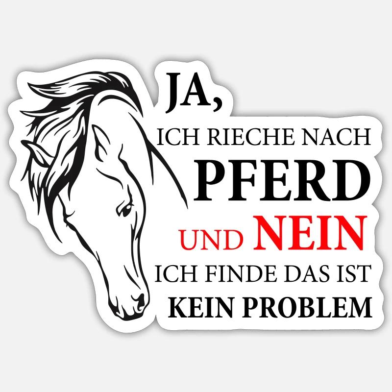 ODEUR du cheval Sticker taille S (10 x 10 cm)