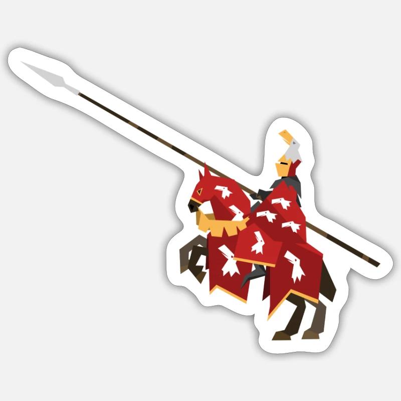 red knight Sticker Größe S (10 x 10 cm)