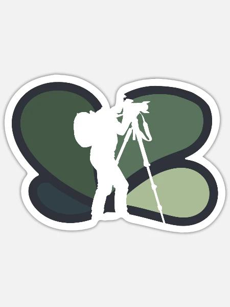 Fotograf Fotoshooting - Sticker Größe S (10 x 10 cm) - Mattweiß