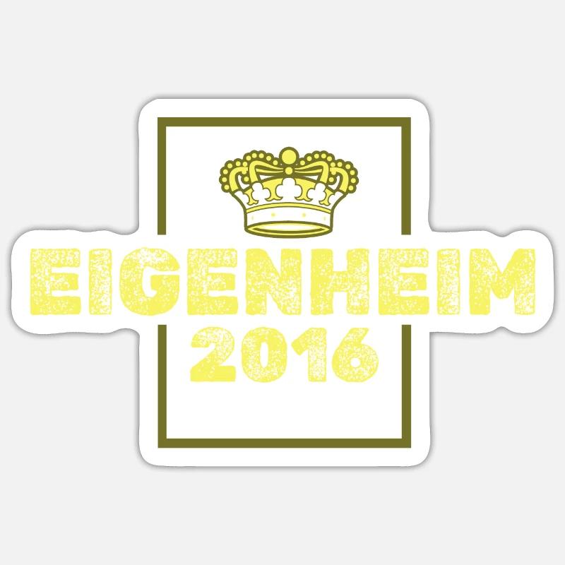 Eigenheim 2016 - Sticker Größe S (10 x 10 cm) - Mattweiß