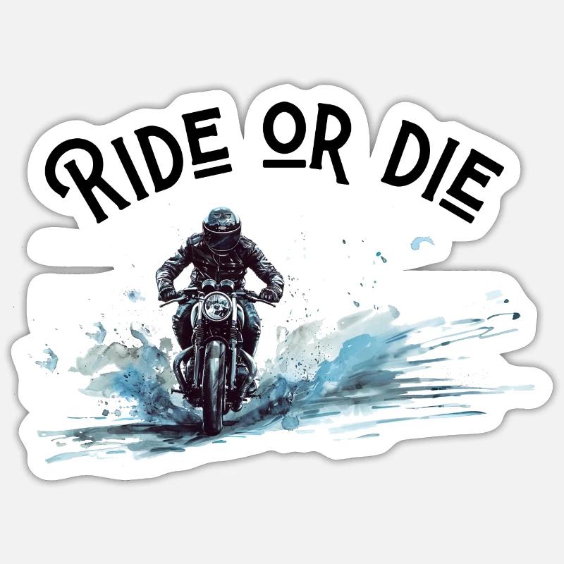 Fahre oder stirb Sticker Größe S (10 x 10 cm)